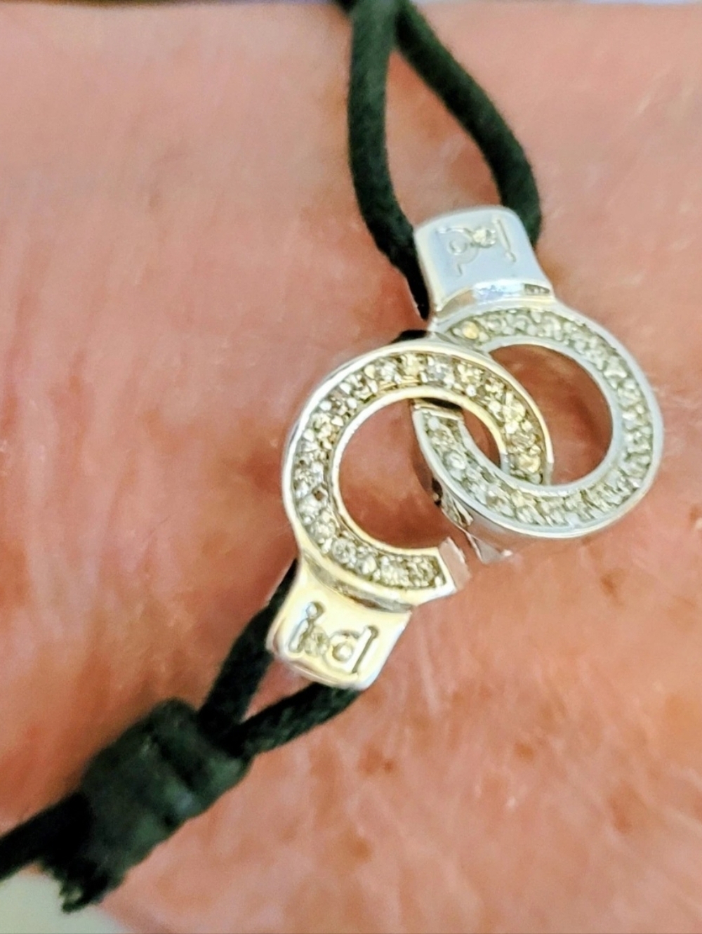 Vintage "CUFFS OF LOVE" Cubic Zirconia Bracelet, Never Worn
